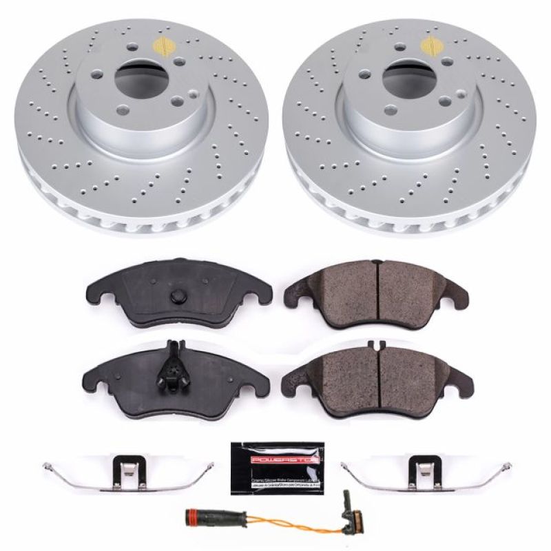 Power Stop 2014 Mercedes-Benz C300 Front Z23 Evolution Sport Coated Brake Kit Brake Kits - Performance D&S PowerStop