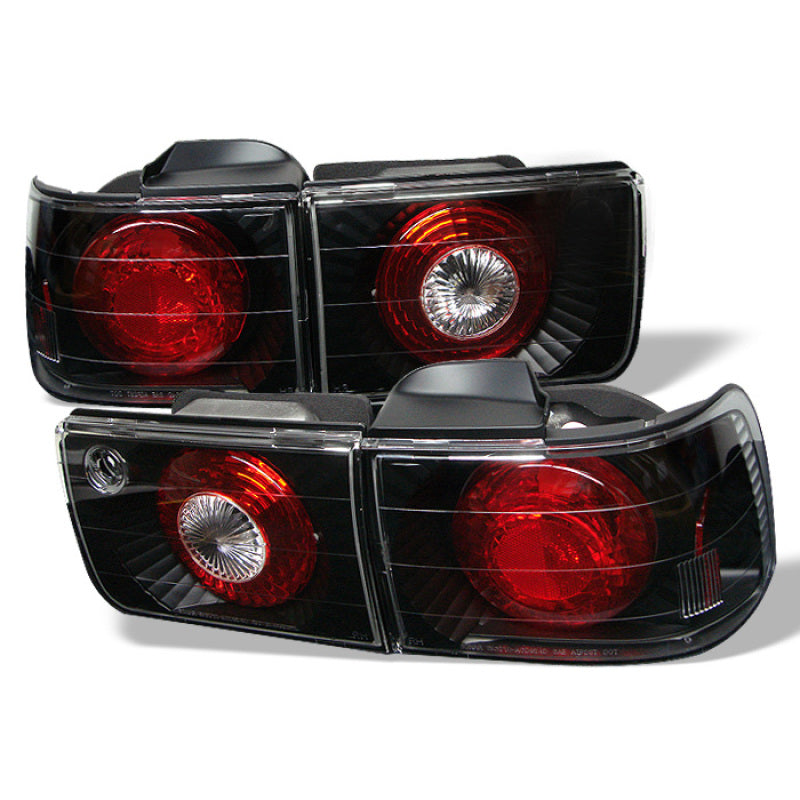 Spyder Honda Accord 92-93 4Dr Euro Style Tail Lights Black ALT-YD-HA92-4D-BK Tail Lights SPYDER