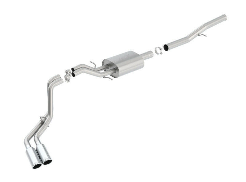 Borla 14 Silv/Sierra 1500 EC Std/CC Short 143.5in WB S-Type Dual Rolled Side Exit Cat-Back Exhaust Catback Borla