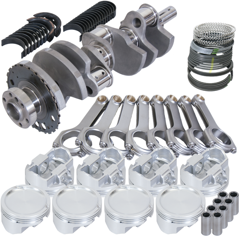 Eagle Chevy LS 4.8/5.3 4.000in Crank 24 Tth Rlctor 6.125in H-Beam 3.820in Pistons Rotating Assembly Rotating Assemblies Eagle