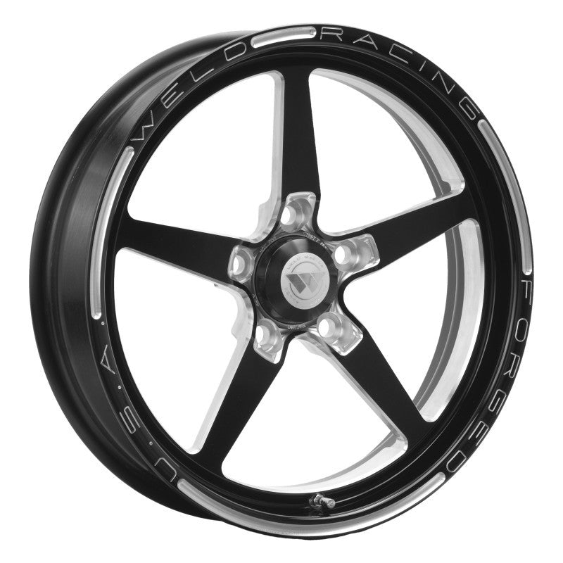 Weld Alumastar 1-Piece 17x4.5 / 5x4.75 BP / 2.25in. BS Black Wheel - Non-Beadlock Wheels - Forged Weld