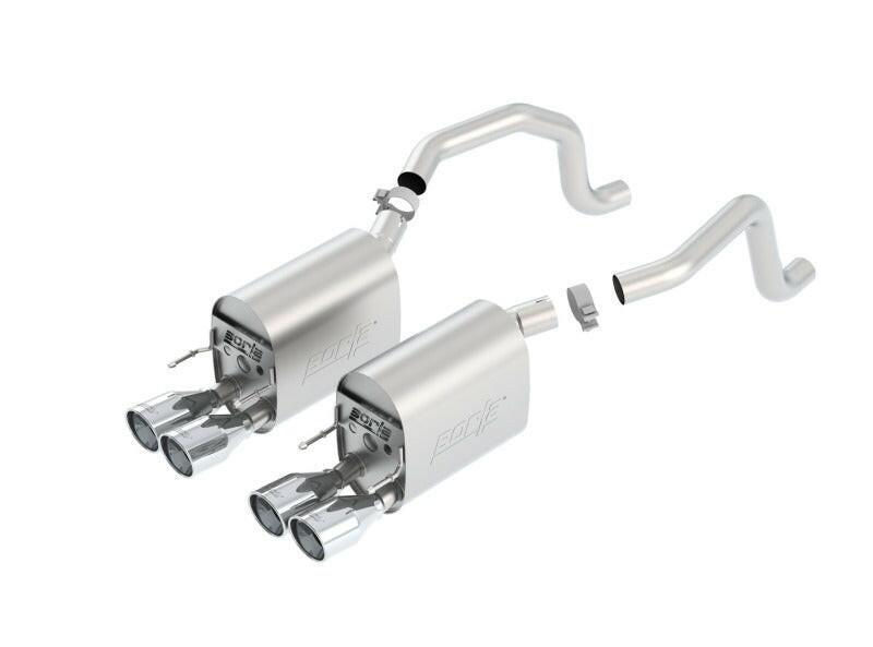 Borla 09-12 Corvette Coupe/Conv 6.2L 8cyl 6spd RWD inS-Type IIin Exhaust (rear section only) Axle Back Borla