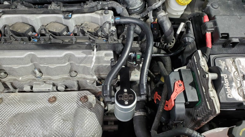 J&L 14-22 Jeep Cherokee 2.4L / 15-21 Jeep Renegade Driver Side Oil Separator 3.0 - Clear Oil Separators J&L