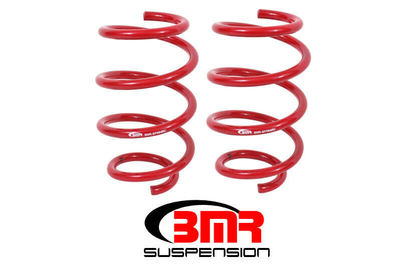BMR 15-17 S550 Mustang Front Handling Version Lowering Springs - Red Lowering Springs BMR Suspension