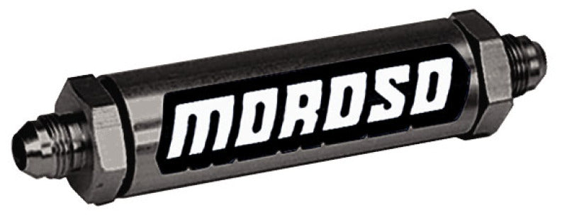 Moroso Oil Filter - In Line Screened -8An - Aluminum Oil Filters Moroso