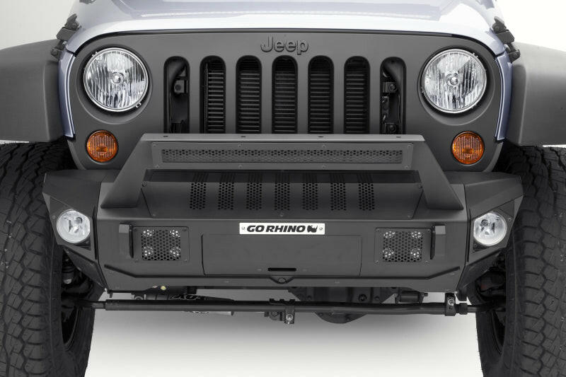 Go Rhino 07-20 Jeep Wrangler JL/JLU/JK/JKU/Gladiator JT Trailline 20 Light Mount Bar Bumpers - Steel Go Rhino