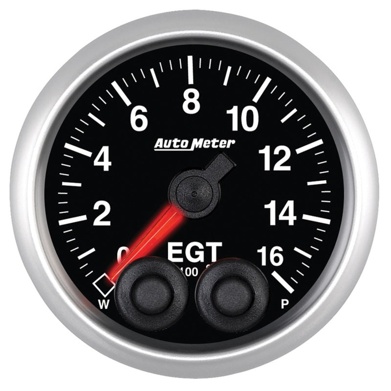 Autometer Elite 52mm 0-1600F EGT Peak & Warn w/ Electronic Control Gauge Gauges AutoMeter