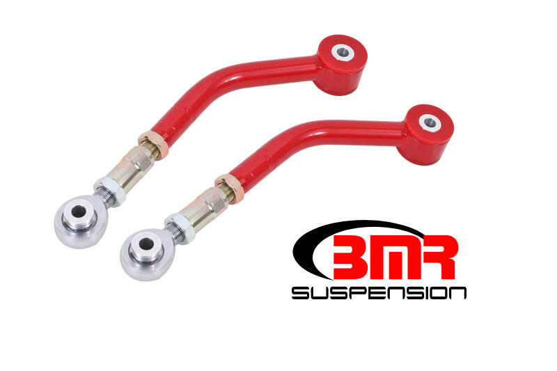 BMR 08-17 Challenger Upper Control Arms On-Car Adj. Rod Ends (Polyurethane) - Red Control Arms BMR Suspension