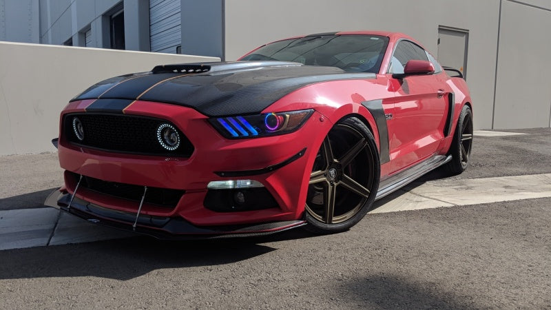 Oracle 15-17 Ford Mustang V6/GT/Shelby Dynamic DRL w/ Halo Kit - ColorSHIFT - Dynamic Headlights ORACLE Lighting