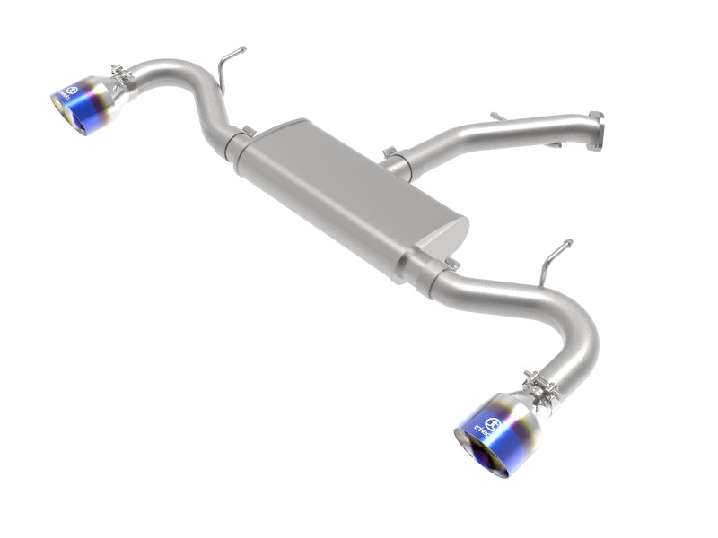 aFe Takeda 2.5in 409 SS Axle-Back Exhaust System Blue Flame 18-20 Hyundai Elantra GT L4-1.6L(t) Axle Back aFe
