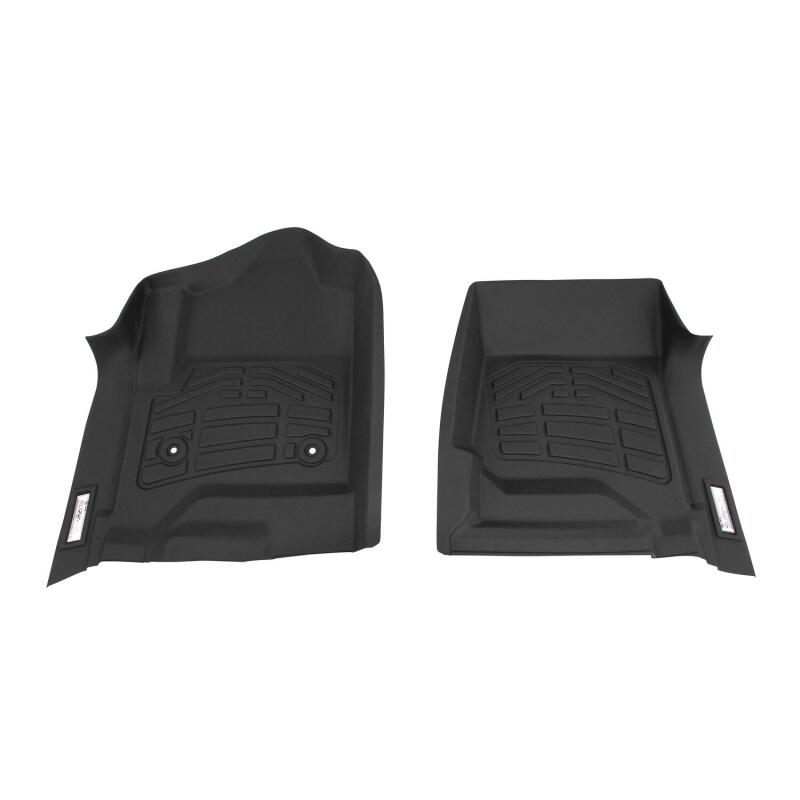 Westin 2014-2018 Chevy/GMC/Cadillac Silv/Sierra 1500 Wade Sure-Fit Floor Liners Front - Black Floor Mats - Rubber Westin