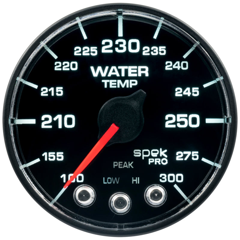 Autometer Spek-Pro - Nascar 2-1/16in Water Temp 100- 300F Bfb Ecu Gauges AutoMeter