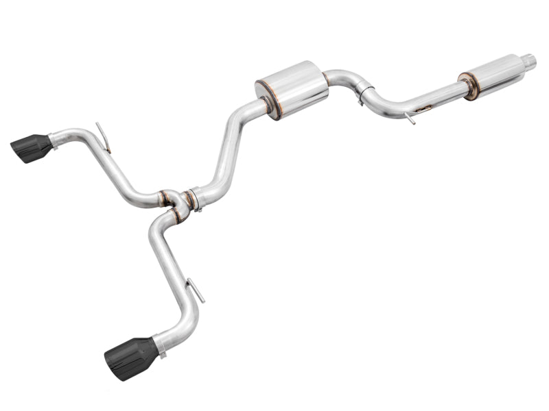AWE Tuning VW MK7 GTI Touring Edition Exhaust - Diamond Black Tips Catback AWE Tuning