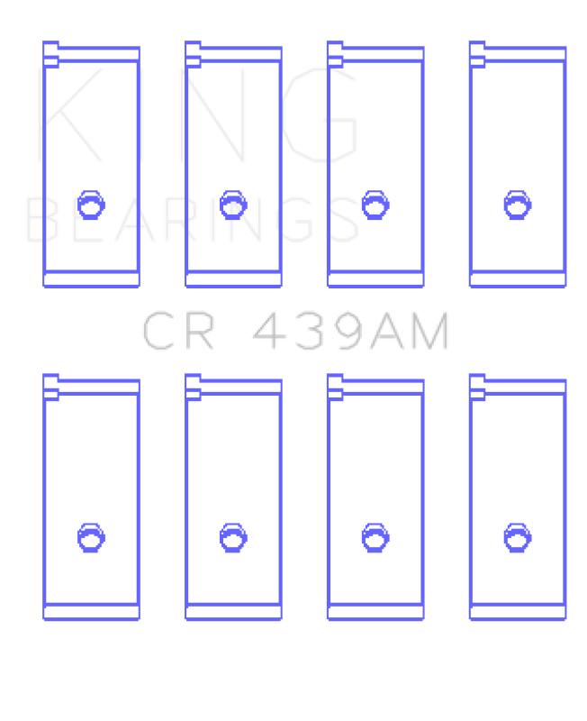King Engine Bearings Honda A18A1/A20A1/B20A3/Bs1/Es/ET1-2 (Size +0.50mm) Connecting Rod Bearing Set Connecting Rods King Engine Bearings