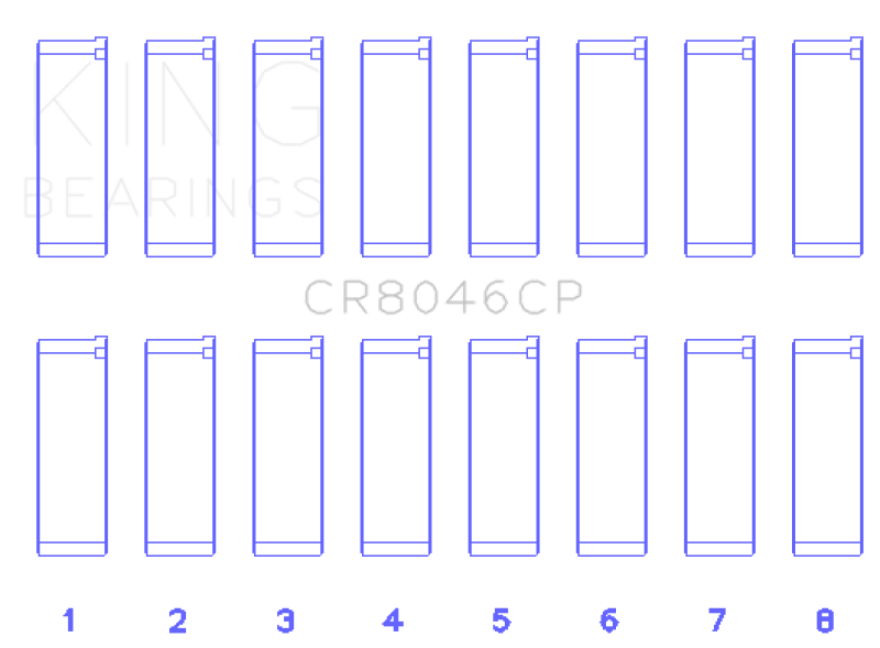 King Engine Bearings Porsche M 48.00 / M 48.50 (Size STD) Rod Bearing Set Bearings King Engine Bearings