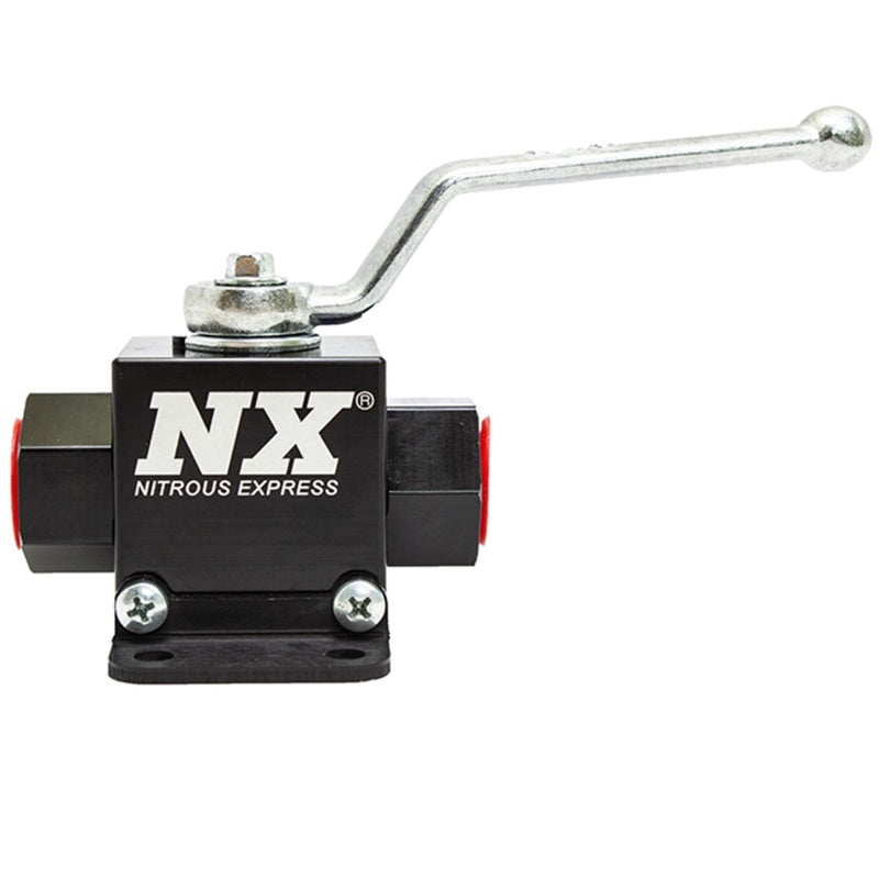 Nitrous Express Lightweight Billet In-Line Valve 1.5in I.D (Without Fittings) Nitrous Bottle Accessories Nitrous Express