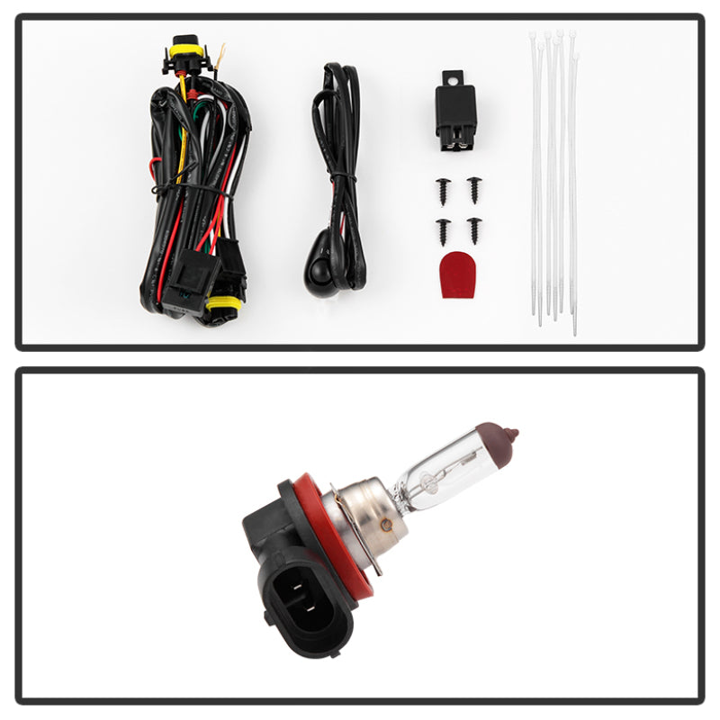 Spyder Volkswagen Jetta MK6 2015-2016 Sedan 4Dr only OEM Style Fog Lights w/Switch Clear FL-VJ2015-C Fog Lights SPYDER