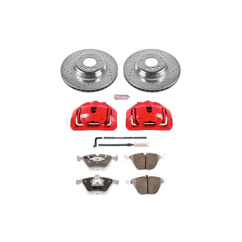 Power Stop 07-08 BMW 335xi Front Z26 Street Kit w/Cals Brake Calipers - Perf PowerStop