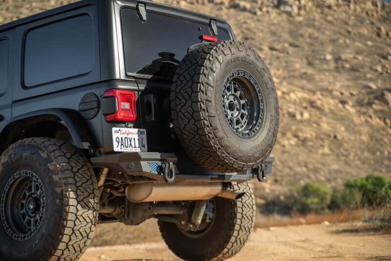 DV8 Offroad 18-23 Jeep Wrangler JL MTO Series Bumper Spare Tire Swing Gate Tailgate Accessories DV8 Offroad