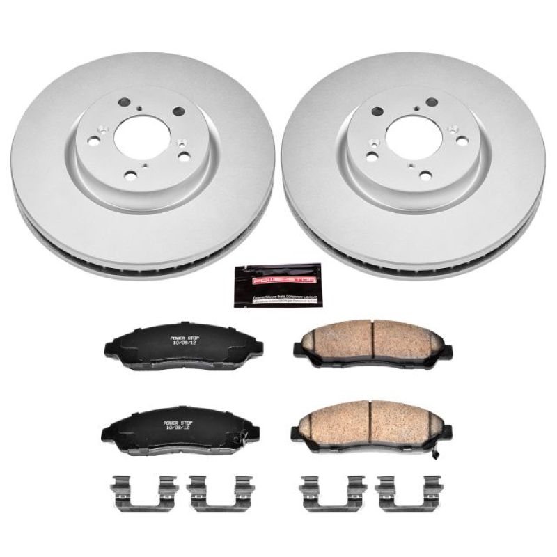 Power Stop 07-13 Acura MDX Front Z17 Evolution Geomet Coated Brake Kit Brake Kits - Performance Blank PowerStop