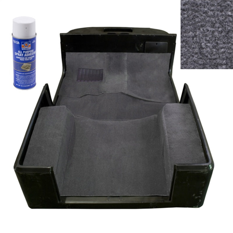 Rugged Ridge Deluxe Carpet Kit w/ Adhesive Gray 97-06TJ Floor Mats Carpeted Rugged Ridge