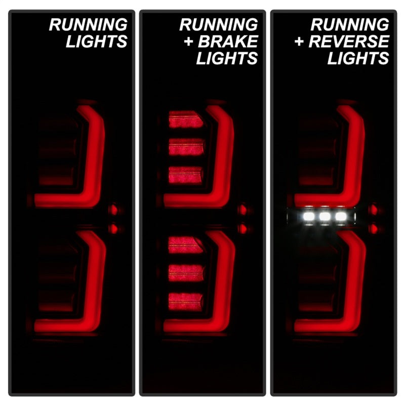 Spyder GMC Sierra 19-20 Incandescent Bulb Model Only LED Tail Lights-Black Smoke ALT-YD-GS19-LED-BSM Tail Lights SPYDER