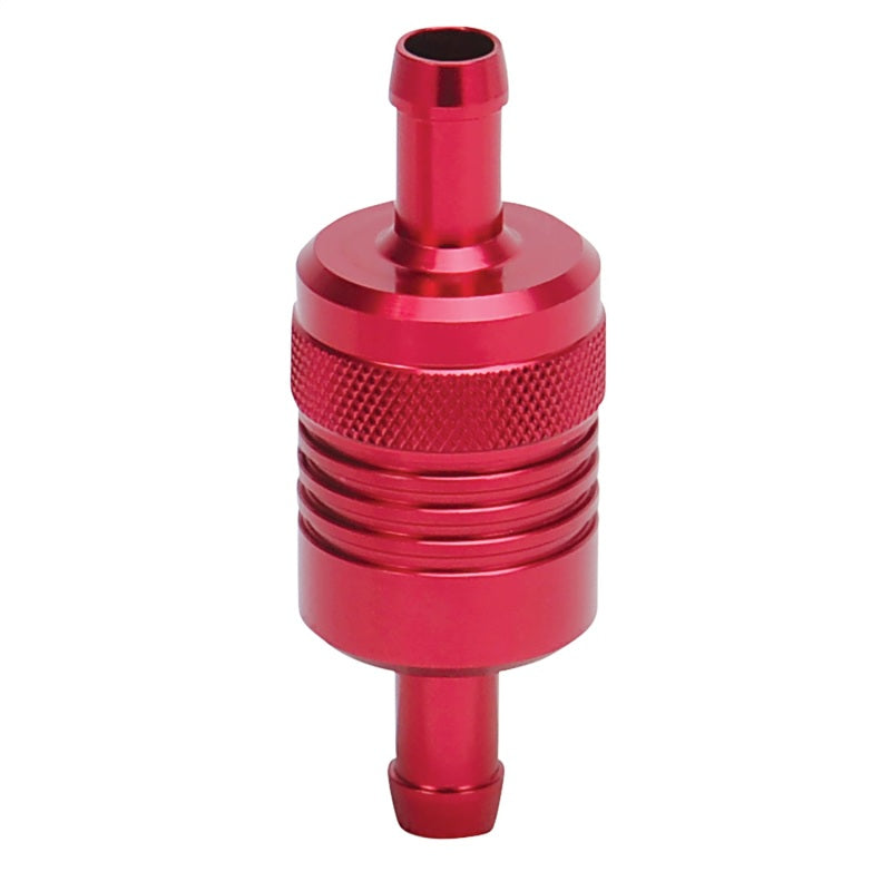 Russell Performance Red Street Fuel Filter (3in Length 1-1/8in diameter 3/8in inlet/outlet) Fuel Filters Russell