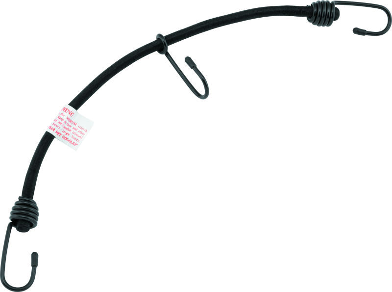 BikeMaster Bungee 18in Heavy Duty 3 Hook Black Cargo Tie-Downs BikeMaster