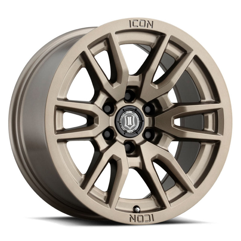 ICON Vector 6 17x8.5 6x5.5 25mm Offset 5.75in BS 95.1mm Bore Bronze Wheel Wheels - Cast ICON
