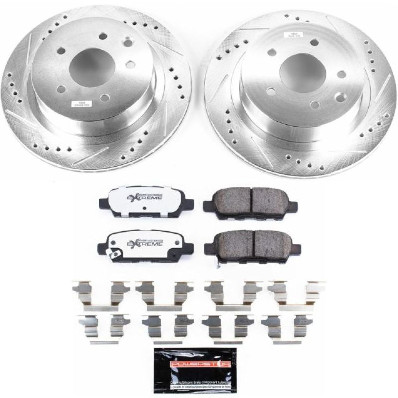 Power Stop 14-17 Nissan Juke Rear Z26 Street Warrior Brake Kit Brake Kits - Performance D&S PowerStop
