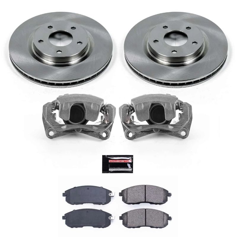Power Stop 07-12 Nissan Sentra Front Autospecialty Brake Kit w/Calipers Brake Kits - OE PowerStop