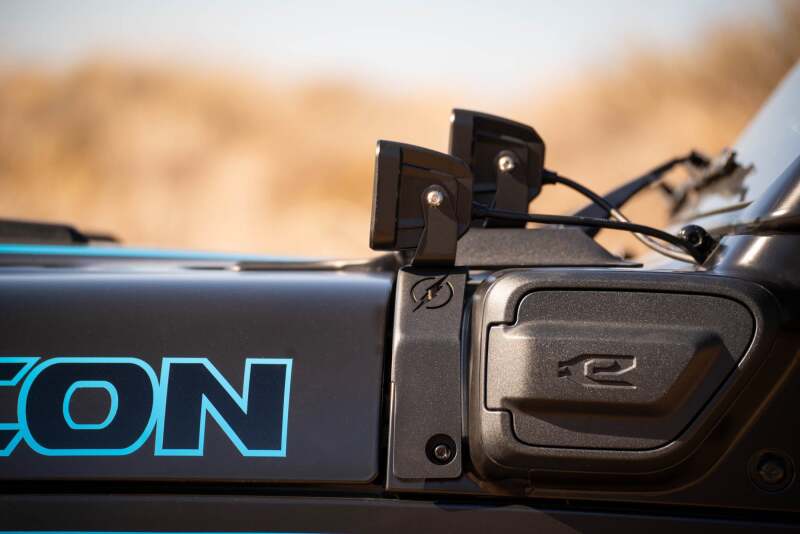 DV8 Offroad 21-23 Jeep Wrangler JL 4XE Dual Light Pod Mounts Light Mounts DV8 Offroad