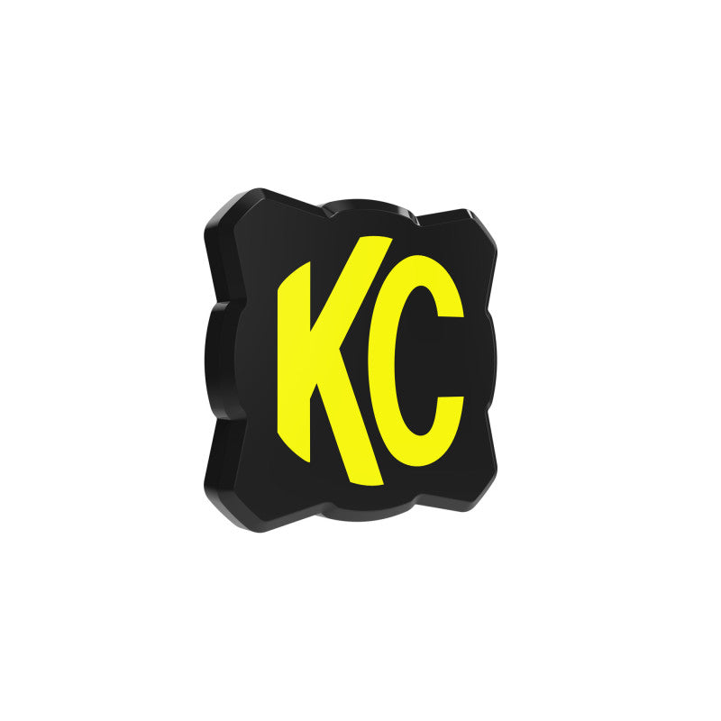KC HiLiTES FLEX ERA 1 Single Light Cover ONLY (Black/Yellow KC Logo) Light Accessories and Wiring KC HiLiTES