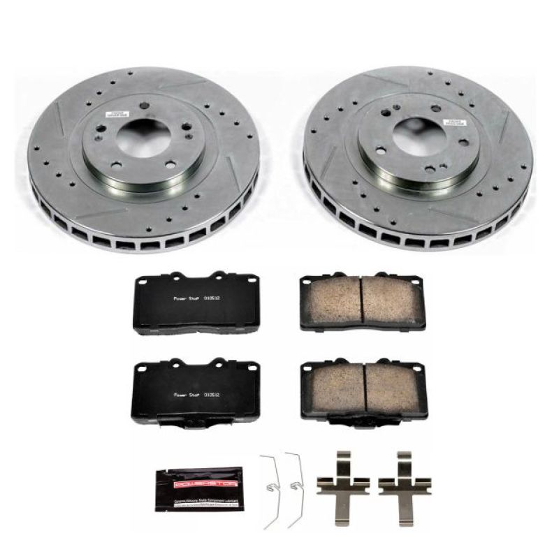 Power Stop 91-93 Dodge Stealth Front Z23 Evolution Sport Brake Kit Brake Kits - Performance D&S PowerStop