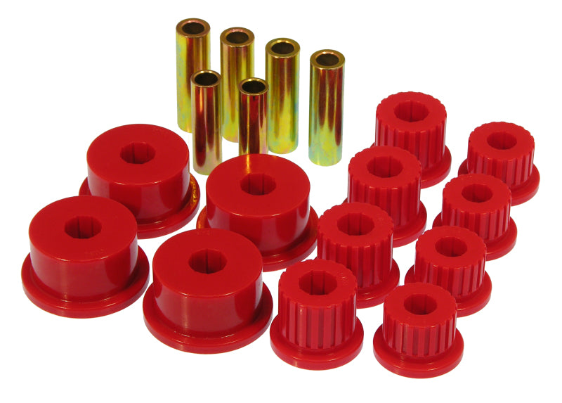 Prothane 94-01 Dodge Ram 2/4wd Rear Spring & Shackle Bushings - Red Bushing Kits Prothane