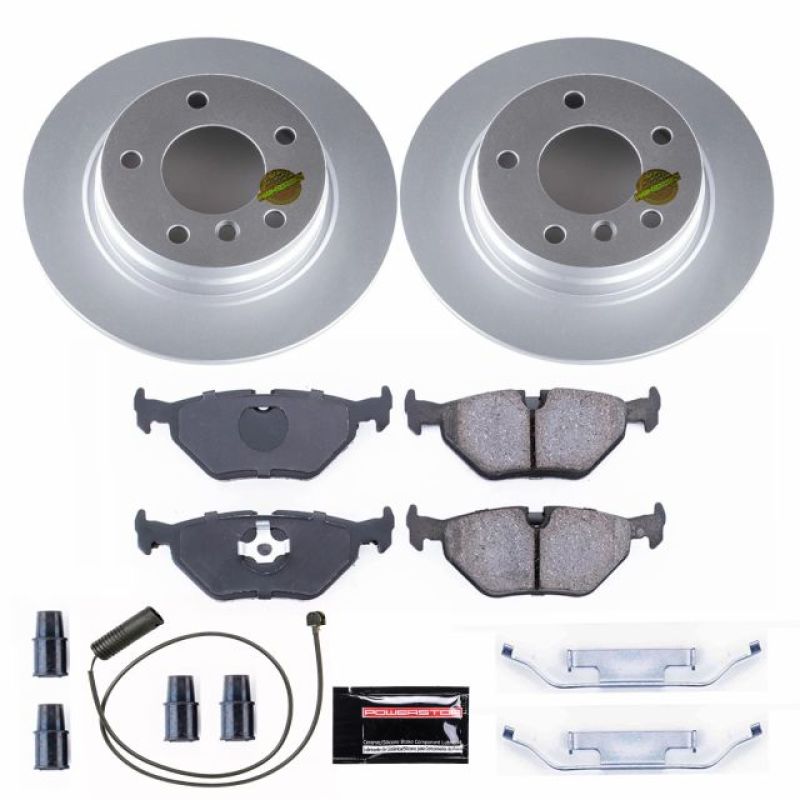 Power Stop 92-98 BMW 318i Rear Z23 Evolution Sport Coated Brake Kit Brake Kits - Performance D&S PowerStop