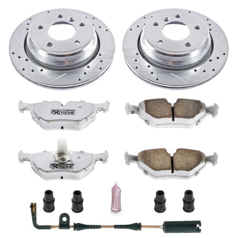 Power Stop 01-03 BMW 525i Rear Z26 Street Warrior Brake Kit Brake Kits - Performance D&S PowerStop