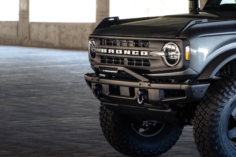 DV8 Offroad 21-22 Ford Bronco Factory Modular Front Bumper Bull Bar Bumpers - Steel DV8 Offroad