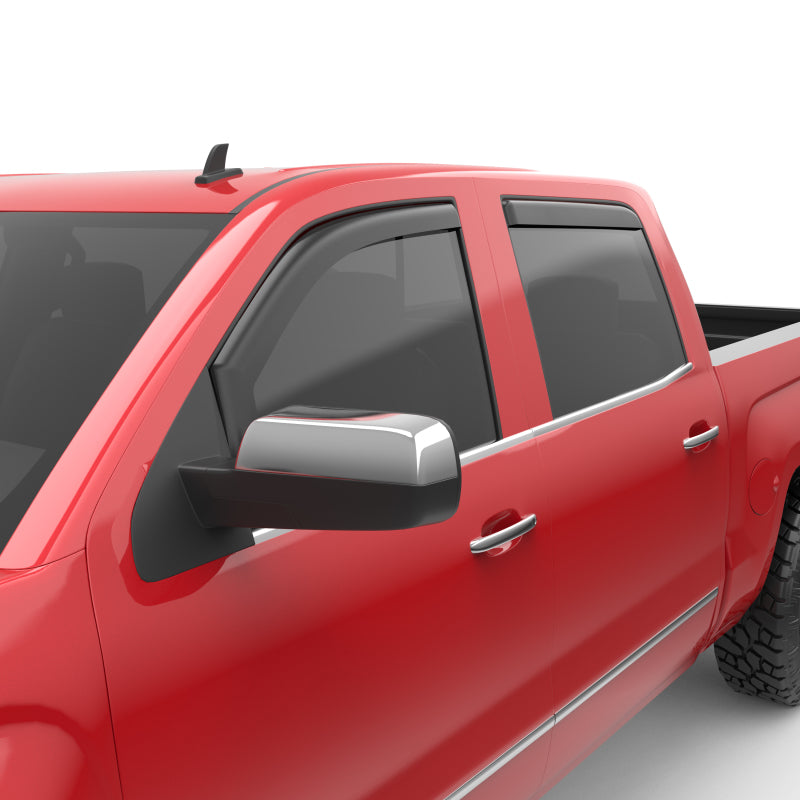 EGR 14+ Chev Silverado/GMC Sierra Crw Cab In-Channel Window Visors - Set of 4 - Matte (571775) Wind Deflectors EGR