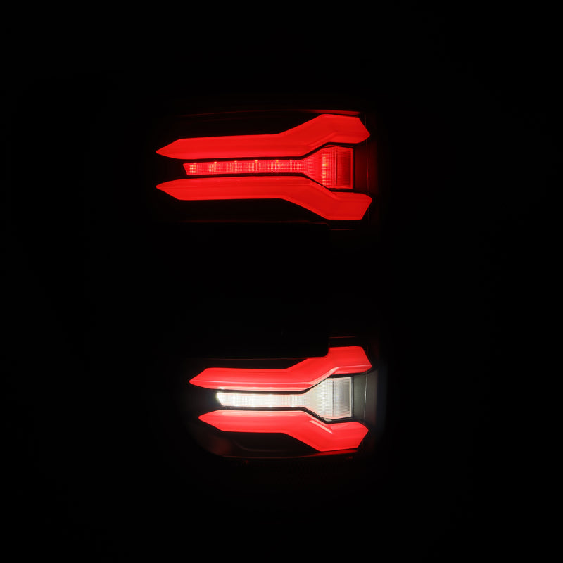 AlphaRex 24-25 Ford F150 LUXX LED Taillight - Black Tail Lights AlphaRex