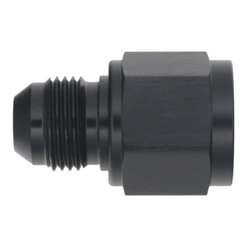 DeatschWerks 10AN Female Flare to 8AN Male Flare Reducer - Anodized Matte Black Fittings DeatschWerks