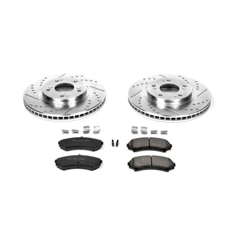 Power Stop 04-11 Mitsubishi Endeavor Front Z23 Evolution Sport Brake Kit Brake Kits - Performance D&S PowerStop
