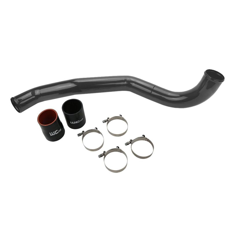 Wehrli 17-19 Chevrolet 6.6L L5P Duramax Driver Side 3in Intercooler Pipe - Gun Metal Intercooler Pipe Kits Wehrli
