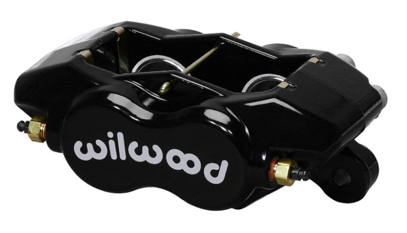 Wilwood Caliper-Forged Dynalite-Black 1.12in Pistons .81in Disc Brake Calipers - Perf Wilwood