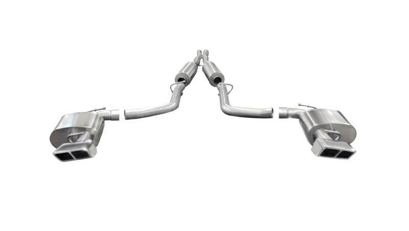 Corsa 2014-2014 Dodge Challenger SRT-8 6.4L V8 Auto Polished Xtreme Cat-Back Exhaust Catback CORSA Performance