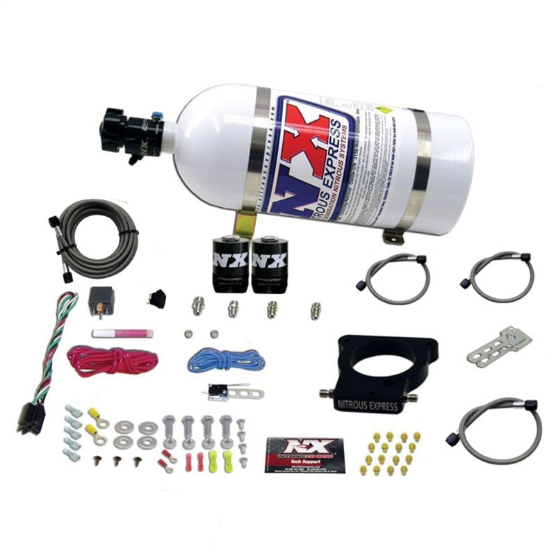Nitrous Express GM LS 78mm 3-Bolt Nitrous Plate Kit (50-350HP) w/10lb Bottle Nitrous Systems Nitrous Express
