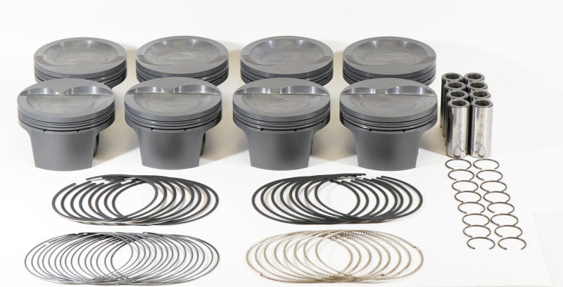 Mahle MS Piston Set SBF 452ci 4.155in Bore 3.25in Stroke 5.4in Rod .927 Pin -16cc 8.8 CR Set of 8 Piston Sets - Forged - 8cyl Mahle