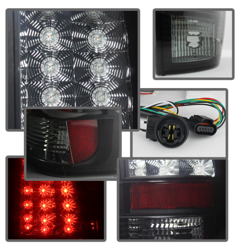 Spyder Chevy Suburban/GMC Yukon/Yukon Denali 07-14 LED Tail Lights Blk Smke ALT-YD-CSUB07-LED-BSM Tail Lights SPYDER