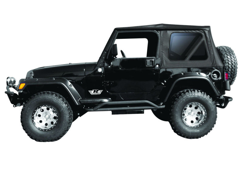 Rampage 1997-2006 Jeep Wrangler(TJ) Complete Top - Black Diamond Soft Tops Rampage