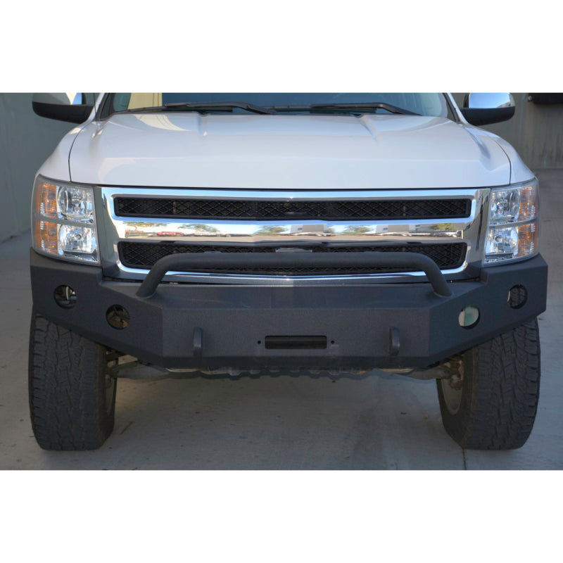 DV8 Offroad 07-13 Chevrolet Silverado 1500 Front Bumper - Black Powdercoat Bumpers - Steel DV8 Offroad